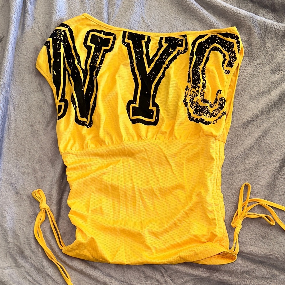 Yellow NYC Graphic Top